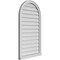 Ekena Millwork Round Top Surface Mount PVC Gable Vent w/ 2"W x 2"P Brickmould Sill Frame, 24"W x 42"H GVPRT24X4203SN - alternate 5